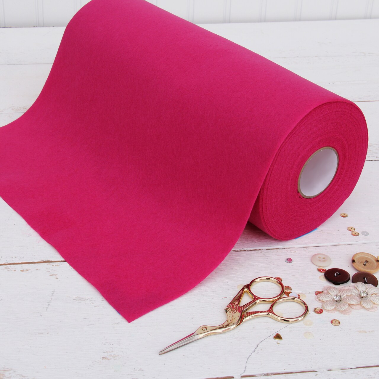 Threadart Premium Felt Roll - 12" x 10yd | Soft Wool-Like Feel | 1.2mm Thick for DIY Crafts, Sewing, Crafting Projects | Compatible with Cricut Maker